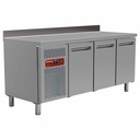 Mesa frigorífica y ventilada, 3 puertas GN 1/1 (405 Lit.)