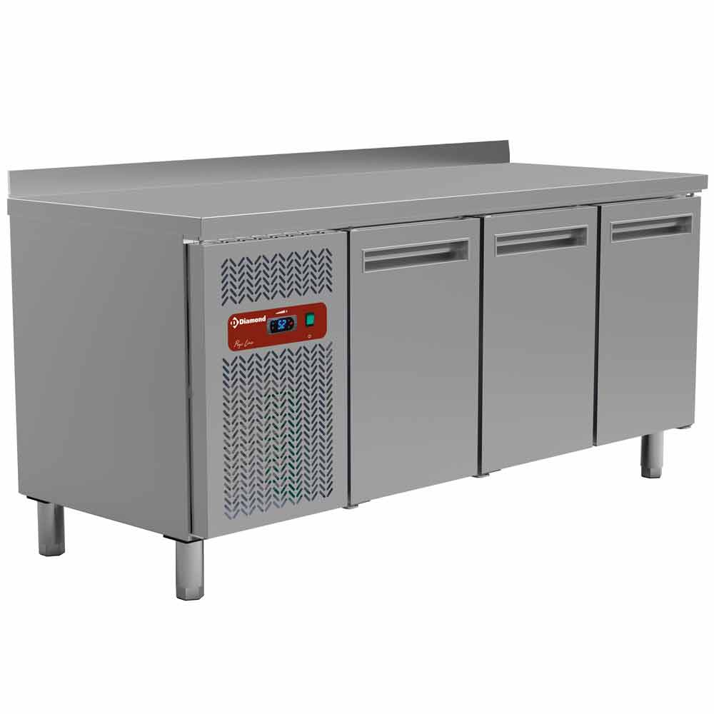 Mesa frigorífica y ventilada, 3 puertas GN 1/1 (405 Lit.)