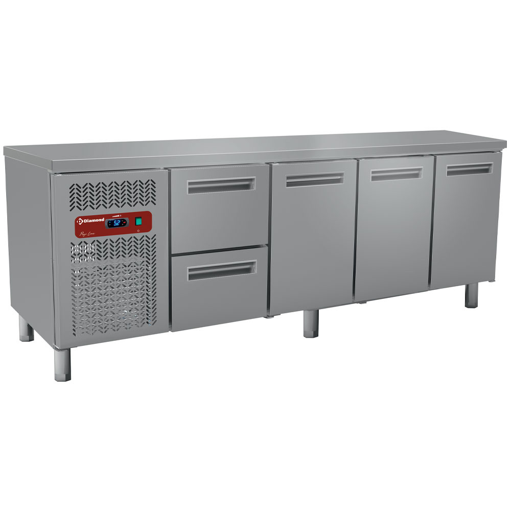Mesa de refrigeración compuesta por :
