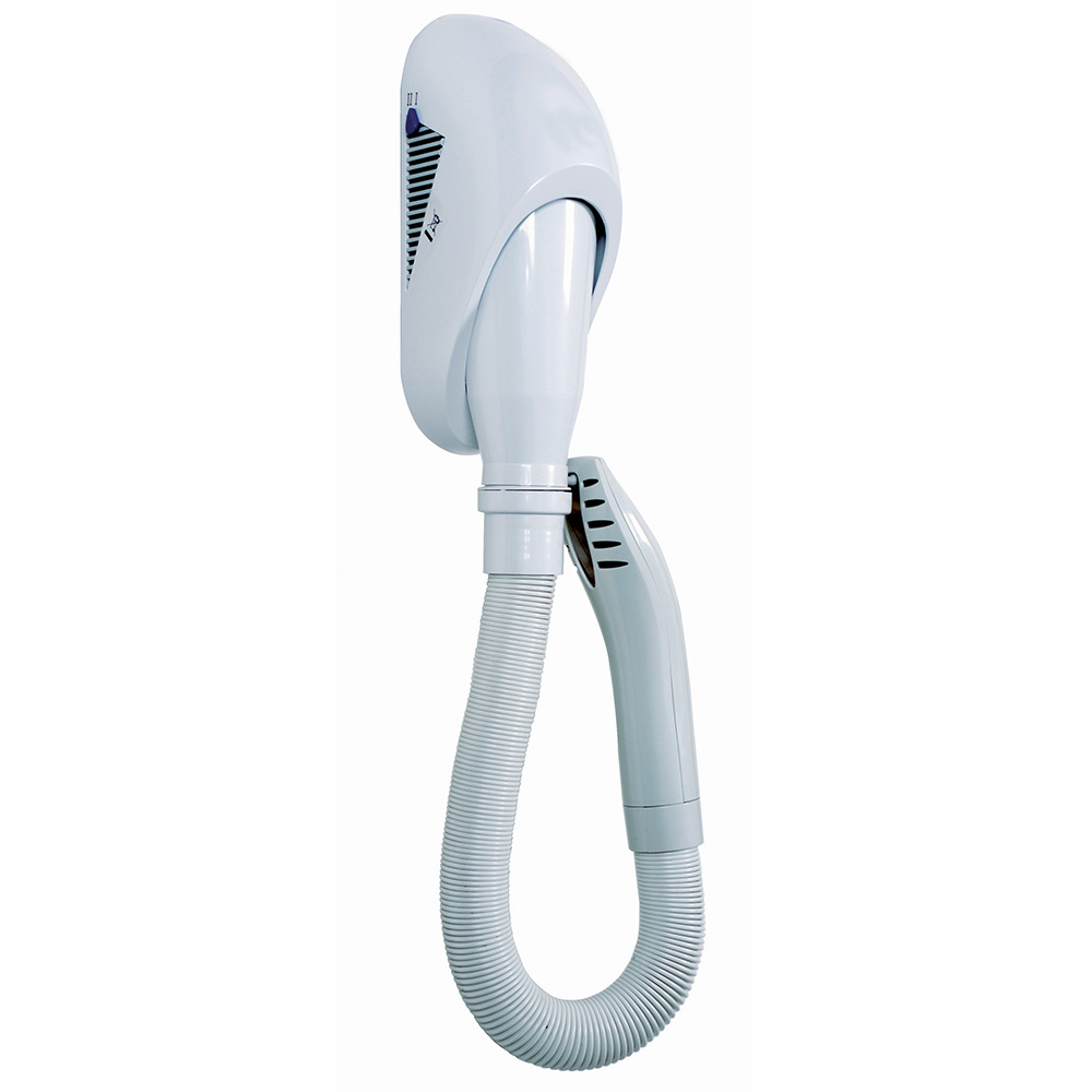 Seca pelos electrónico de pared, blanco