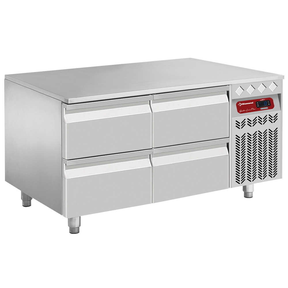 Basamento refrigerado, 4x1/2 cajones h 100 mm