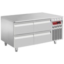 Basamento refrigerado, 4x1/2 cajones h 100 mm
