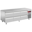 Basamento refrigerado, 6x1/2 cajones h 100 mm