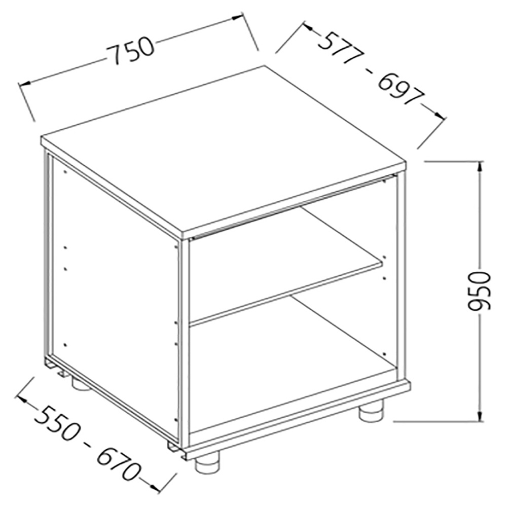 Mueble trasero neutro