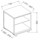 Mueble trasero neutro